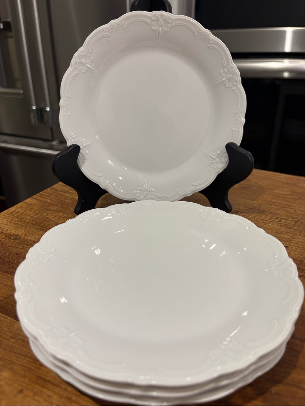 Baronesse White by Tirschenreuth Bread & Butter Plates set-4